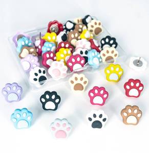 lot 8050 image: 30Pcs Push Pins for Bulletin Board, Cute Push pins,Decorative Thumb Tacks, Cork Boards for Walls, for Women Office Decor,Classroom Decor,Cubical Decor,Home Decor (30-Cat Paw)