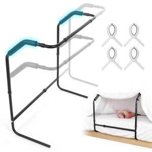 lot 9944 image: Blanket Lifter for Feet Under Mattress��Height Width Adjustable Bed Cradle Sheet Support, Extra-wide Foot Tent Keep Blankets Off Feet for Post Surgery Recovery Neuropathy Arthritis, 4 Clips Included