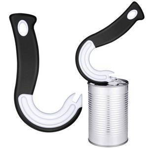 lot 10001 image: Mudder 2 Pieces Easy Open Ring Pull Can Opener for Soda and Food Cans Easy Grip Pop Opener Manual Ring-pull Helper for Ring Pull Tab Cans Tins Bottles
