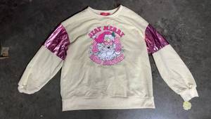 lot 10015 image: Target For Girl Pink Santa Holiday Sweatshirt