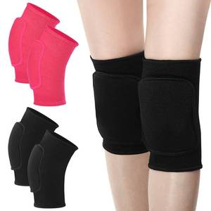 lot 10017 image: Zomiboo 4 Pcs Kids Knee Pads for Skating Dance Volleyball Knee Pad Anti Slip Sponge Kneepads Soft Elastic Protector for Dancers Girls Boys Sports Dance Skating Cycling(Black, Rose,Small)