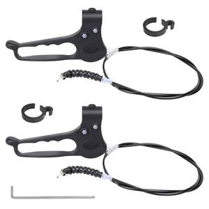 lot 10399 image: Kamrexi 2PCS Brake Handle Replacement for Rollator Walker, Replacement Parts for Roller Walker with 41 Inch Cable Driving Components of Four-Wheel Rolling Aids, Including Buckles and Screwdrivers
