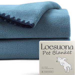 lot 10408 image: Loesuona Super Soft Fleece Dog Blanket - 2 Pack, Dog Blankets for Small Dogs, Dog Blankets for Medium Dogs Washable, 24x16 Puppy Blankets for Couch, Cat Blanket,All-Season Comfort