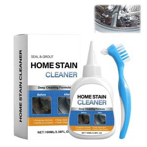 lot 10426 image: Home Stain Cleaner Gel, Washing Machine Cleaner with Brush, Deep Cleaning All-Purpose Gel for Washing Machine, Refrigerator Strips, Household Shower, Kitchen Sinks, Walls, Tiles, Bathrooms (100 ML)