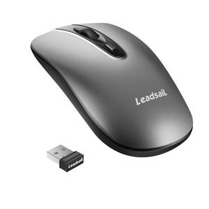 lot 10463 image: Leadsail Wireless Slim USB Mouse, Silent Click 3 Adjustable Levels, 4 Button Laptop Mouse for Windows Mac PC Notebook