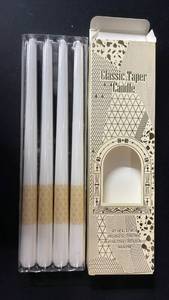 lot 10473 image: Classic Taper Candle Set - White 12 inch