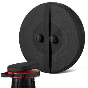 lot 10493 image: Suzile 1 Piece Telescopic Stool Cushion (Exclude Stool) with Memory Foam Retractable Folding Stool Cushion with Elastic Strap Round Thickened Folding Cushion