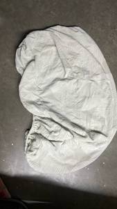 lot 10497 image: White Cotton Long Line Bra