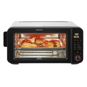 lot 11980 image: Instant Pot 6-Slice InstantHeat 10-in-1 Air Fryer Toaster Oven, Black