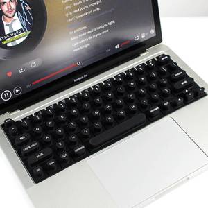 lot 12309 image: Keyboard Cover for Long Nails, Acrylic Gel Nails - Silicone Keyboard Protector Skin with Raised Keys for Typing and Gaming, Compatible with MacBook ProAir 13141516 2020-2025 (Black)