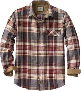lot 12310 image: Legendary Whitetails Mens Long Sleeve Button Down 100% Cotton Flannel Shirt, Cedarwood Plaid, XL