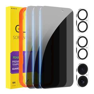 lot 12315 image: PEHAEL 33 Pack for iPhone 16 Plus Privacy Screen Protector with Camera Lens Protector Full Coverage Anti-Spy Tempered Glass Film 9H Hardness Easy Installation Bubble Free 6.7 inch