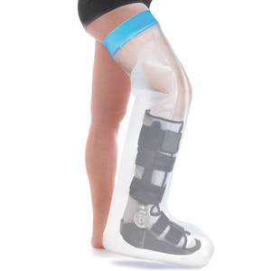 lot 12320 image: Asunby Waterproof Cast Covers for Shower Leg Adult Full long leg Protection to Wounds, Keeps Cast and Bandage Dry Bath,Watertight Cast Bag Showering for Surgery Foot, Ankle, Knee Burns Reusable