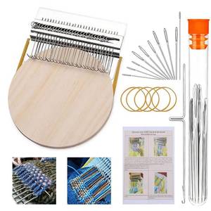 lot 12321 image: Knit Patch Kit, KnitPatch Patchmaker 2.0 Kit- Small Darning Loom Kits for Beginners, Patch Maker Loom for Mending Jeans Socks Clothes (28 Hooks)