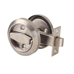 lot 12336 image: Dixiao Stainless Steel 304 Round Recessed Cup Door Lock no Lock, Doorknobs, Hidden Door Locker, Passage Lock No Keys, Privacy Pocket DoorKnobs, for Low Profile Clearance, Pack of 2