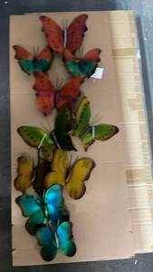 lot 13406 image: Decorative Metal Butterfly Wall Art