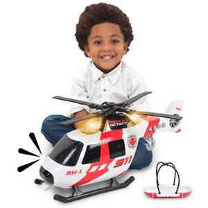 lot 13435 image: Sunny Days Entertainment Maxx Action Large Helicopter - Lights and Sounds Vehicle with Motorized Turbine and Spinning Rotors