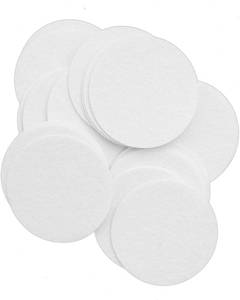 lot 14017 image: Playfully Ever After 3 Inch White 30pc Felt Circle Stickers
