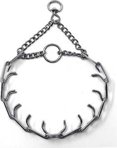 lot 14026 image: Herm Sprenger Prong Dog Training Collar Ultra-Plus Chrome Plated Steel Pet Pinch No-Pull for Dogs Anti Pull Made in Germany 2.25mm x 13in Small
