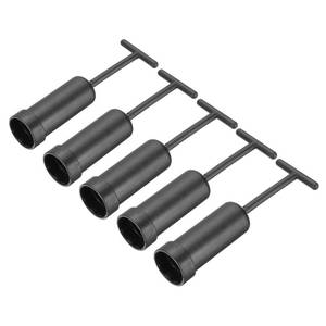 lot 14498 image: PATIKIL G9 Socket Ring Removal Tool, 5 Pcs PVC Plastic Light Replacing Accessories for Lamp Shade Collar Ring Retaining Ring Tool, 120mm Black