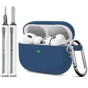 lot 16006 image: Woyinger for AirPods Pro 2 Case with Cleaner Kit, Compatible with Airpods Pro 2nd1st Generation Case (USB-C Cable) with Keychain for Women and Men,Sapphire Blue