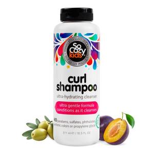lot 16037 image: SoCozy Curl Shampoo  For Kids Hair  Ultra-Hydrating Cleanser  No Parabens, Sulfates, Synthetic Colors or Dyes, Sweet-Cr�me, 10.5 Fl Oz
