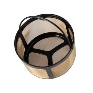 lot 16053 image: TURLEE Reusable Coffee Filter for K-Duo Hot & Iced(Gen 2) K-Duo Essentials and Brewers 8-12 Cup Coffee Makers Gold Mesh Coffee Filter Basket