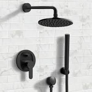 lot 1020 image: Black Matte Shower Faucet