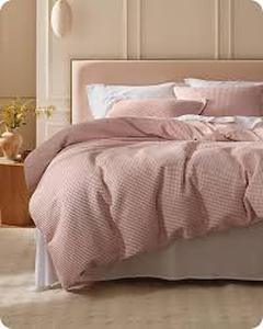 lot 1021 image: Gentlesoft Tech Duvet Cover Set Size Full Light Pink