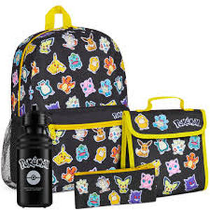 lot 1028 image: Pokemon Character BackPack With Water Bottle