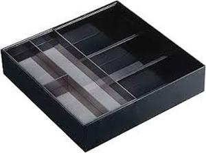 lot 1497 image: Ladies makeup holder case for bedroom black