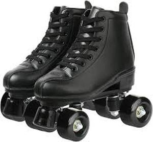 lot 3876 image: Xudrez Black Classic Quad Roller Skates size 37