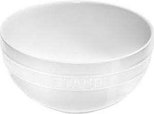 lot 3879 image: JINGUS 65oz White Mixing Bowls Set of 2