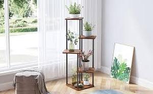 lot 3884 image: VonDream 5-Tier Corner Shelf Unit