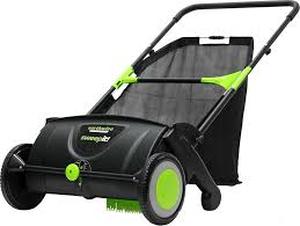 lot 5765 image: Earthwise LSW70021 Manual Push Lawn Sweeper used