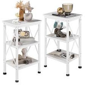 lot 5767 image: White Multi-Tier Storage Stand