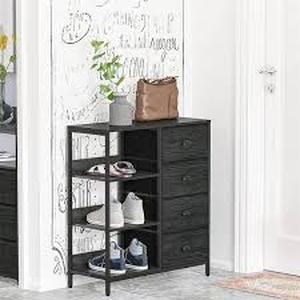 lot 7554 image: Black Dresser Shelfs BC-WT-MSG002