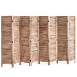 lot 7598 image: Room Divider Wood Color