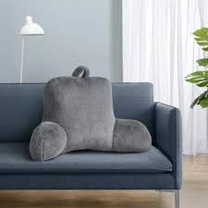 lot 9941 image: Gray Cozy Lounge Pillow