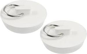 lot 10006 image: White Circular Drapery Rings with Metal Clips