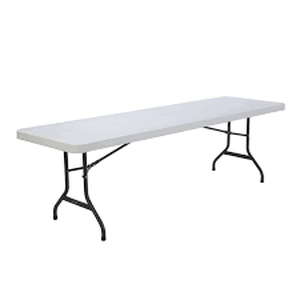 lot 11979 image: 8 Feet Heavy Duty Folding Table White