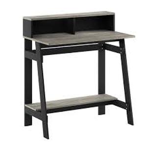 lot 11985 image: Black  Furinno A Frame Computer Desk