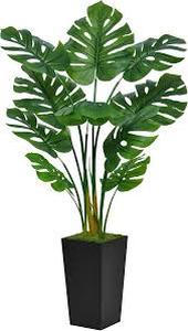 lot 11989 image: 5ft Artificial Monstera Palm Tree