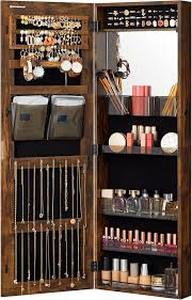 lot 11998 image: Songmics Wall Mount Jewelry Cabinet JJC007X01