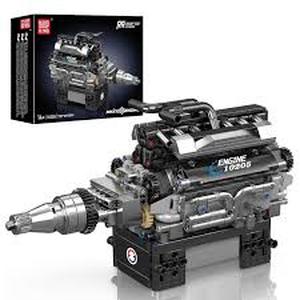 lot 12372 image: Mould King RR Luxury Car V12 Engine Model Kit 10205