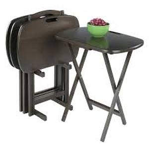 lot 13416 image: 5-Piece Snack Table Set