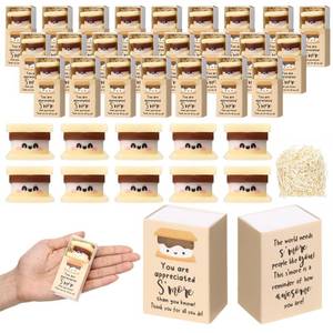 lot 1088 image: Wettarn 100 Sets Appreciation Gifts SMore Stress Balls with Thank You Gift Boxes for Employee Coworker Teacher Office Team Positive Relief Desk Decor