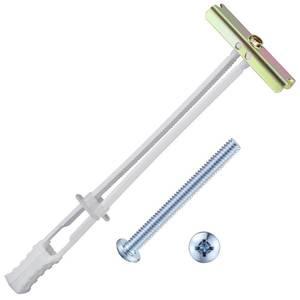 lot 1100 image: Wensilon (50 pcs) Drywall Anchors 316-24, Bolt Anchor, Duty Hollow Wall Anchors