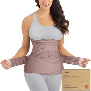 lot 1513 image: 3 in 1 Postpartum Belly Support Recovery Wrap �� Postpartum Belly Band, After Birth Brace, Slimming Girdles, Body Shaper Waist Shapewear, Post Surgery Pregnancy Belly Support Band (Dusty Plum, 2XL)
