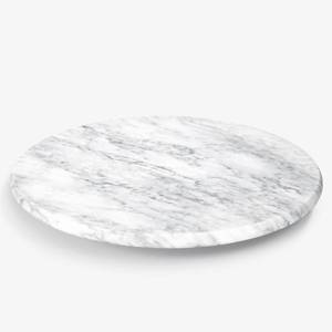 lot 1525 image: XenMee Marble Lazy Susan, 10 Lazy Susan Board with Silent Rotating, Natural Marble Cake Turntable for Countertop Kitchen Turntable Storage, Cupcake, Food, Centerpieces